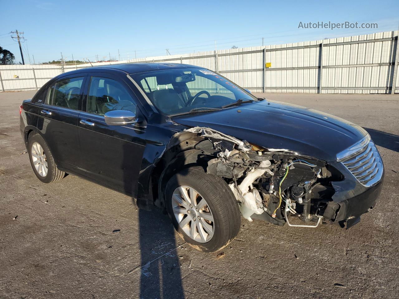 2014 Chrysler 200 Limited Black vin: 1C3CCBCG8EN120121