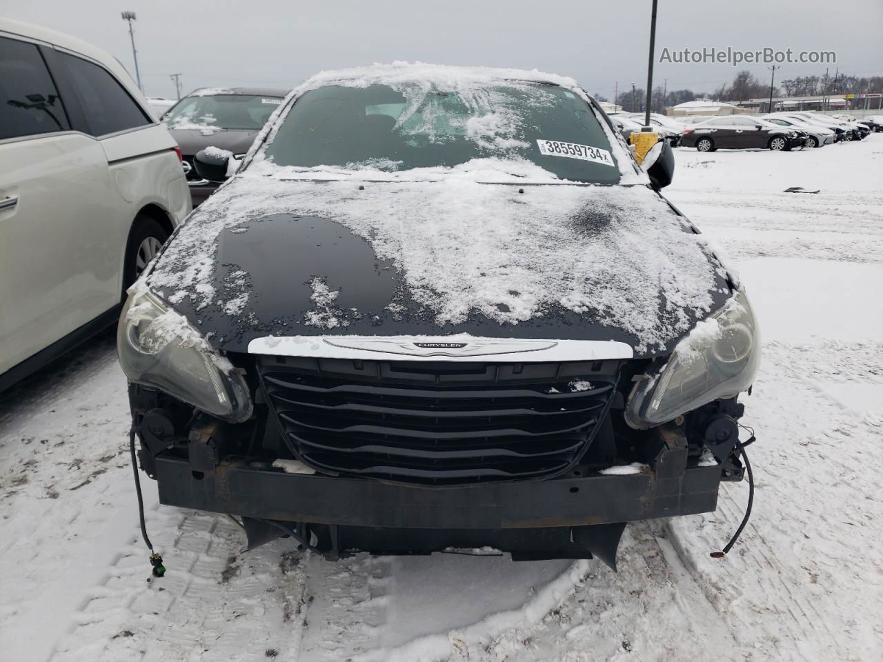 2014 Chrysler 200 Limited Black vin: 1C3CCBCG8EN193358