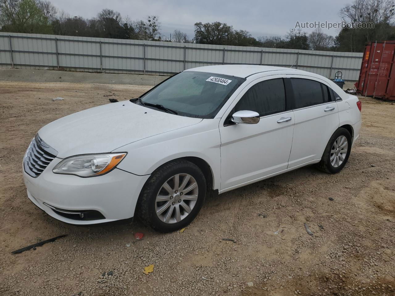 2014 Chrysler 200 Limited White vin: 1C3CCBCG9EN107717