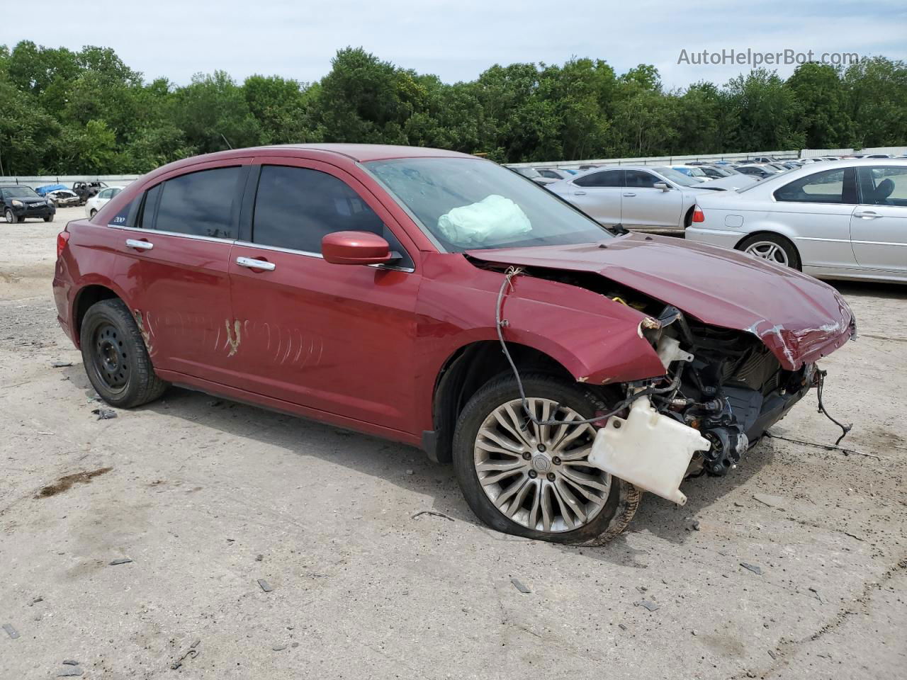 2014 Chrysler 200 Limited Burgundy vin: 1C3CCBCG9EN127840