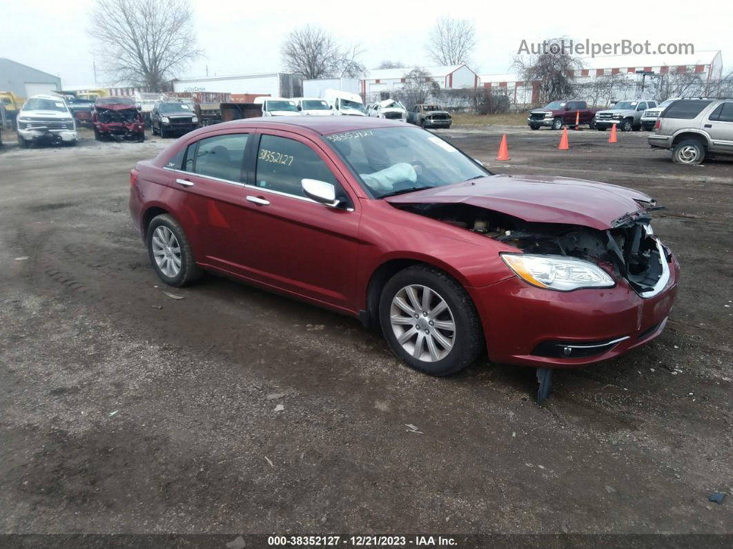 2014 Chrysler 200 Limited Red vin: 1C3CCBCG9EN158683