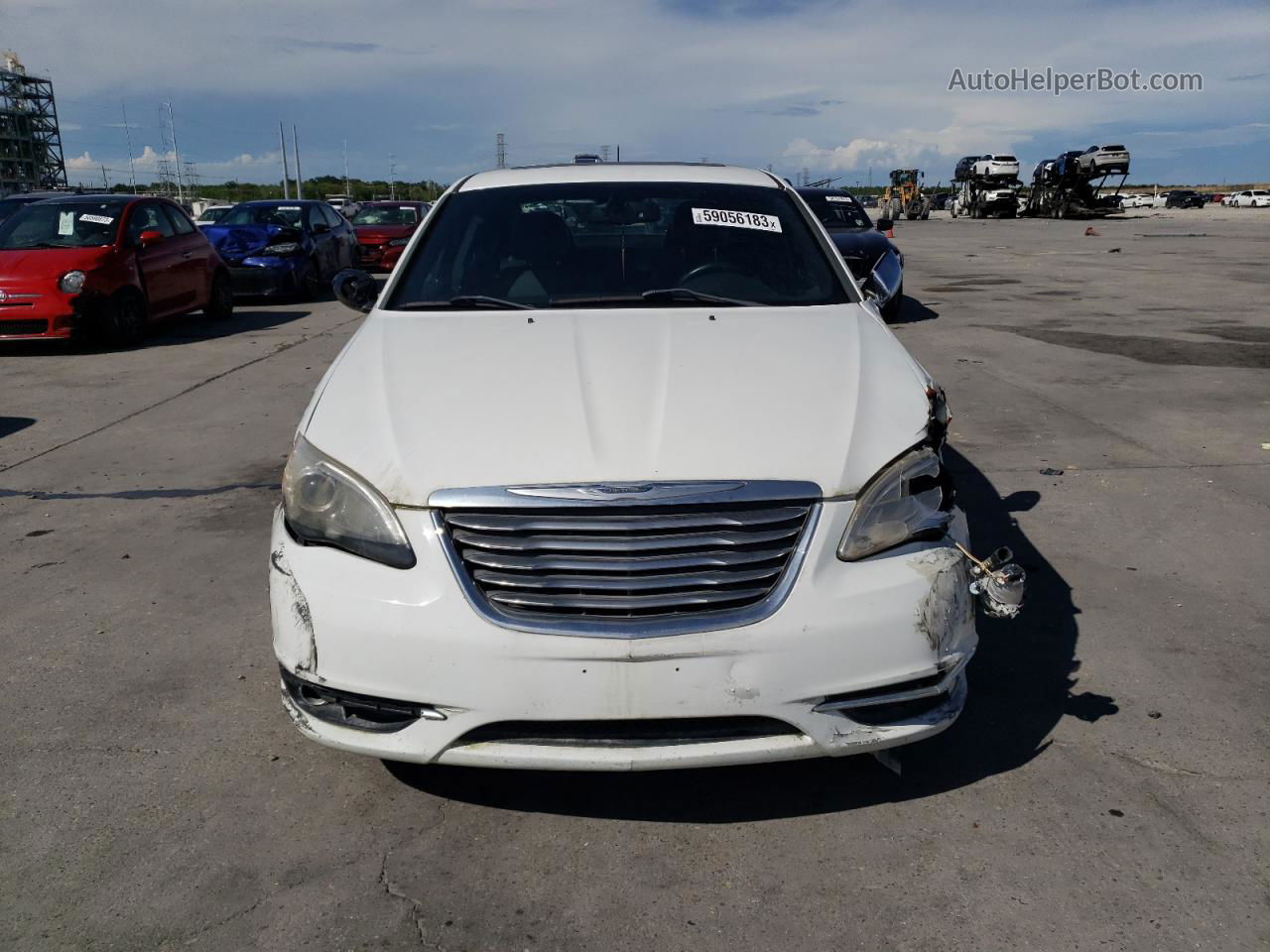 2014 Chrysler 200 Limited White vin: 1C3CCBCG9EN180070