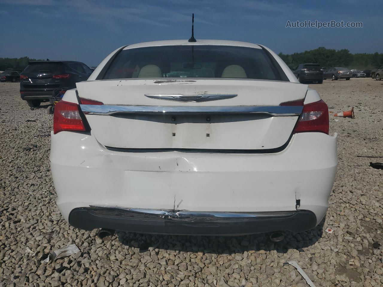 2014 Chrysler 200 Limited White vin: 1C3CCBCG9EN191750