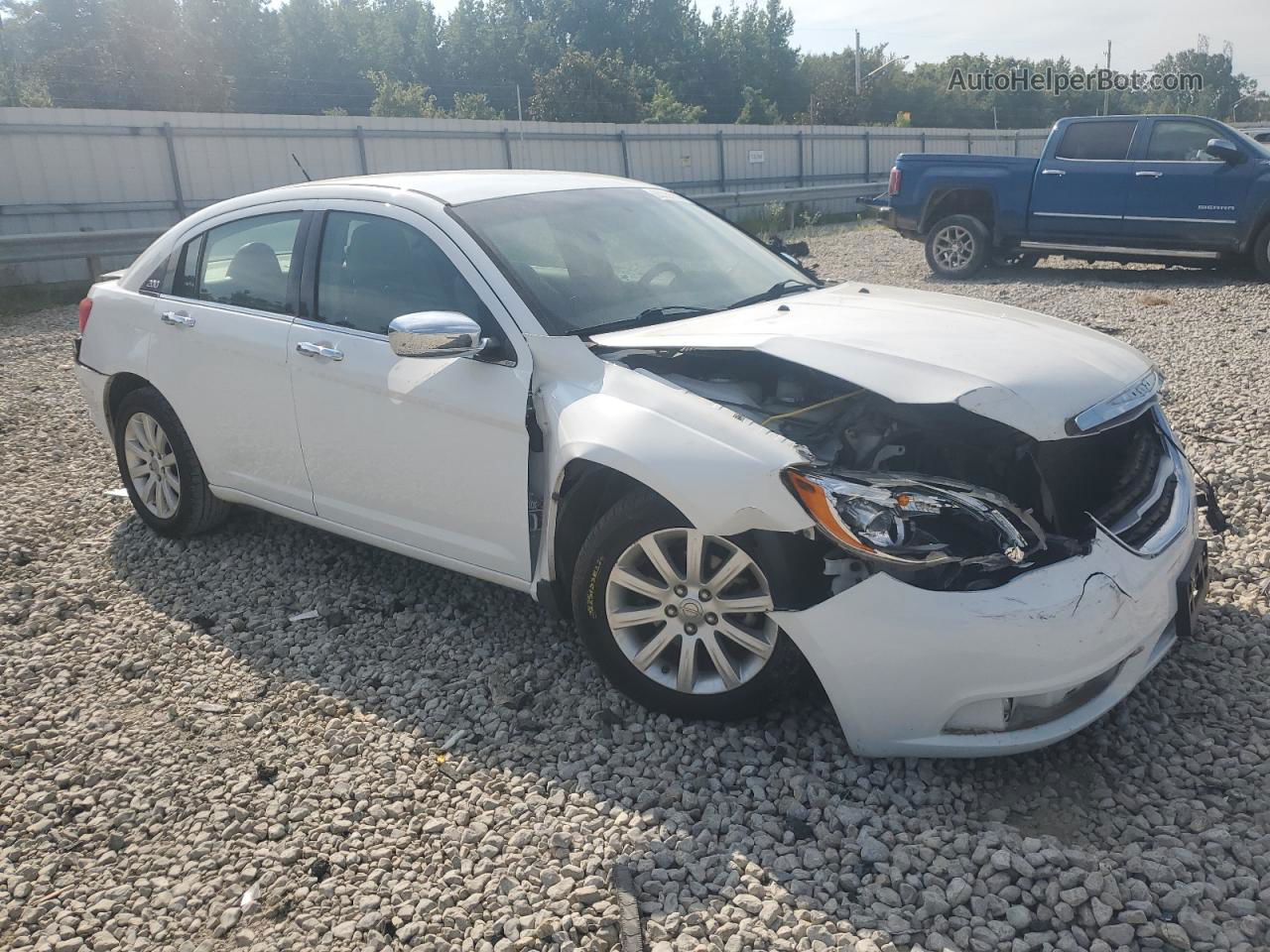 2014 Chrysler 200 Limited White vin: 1C3CCBCG9EN191750