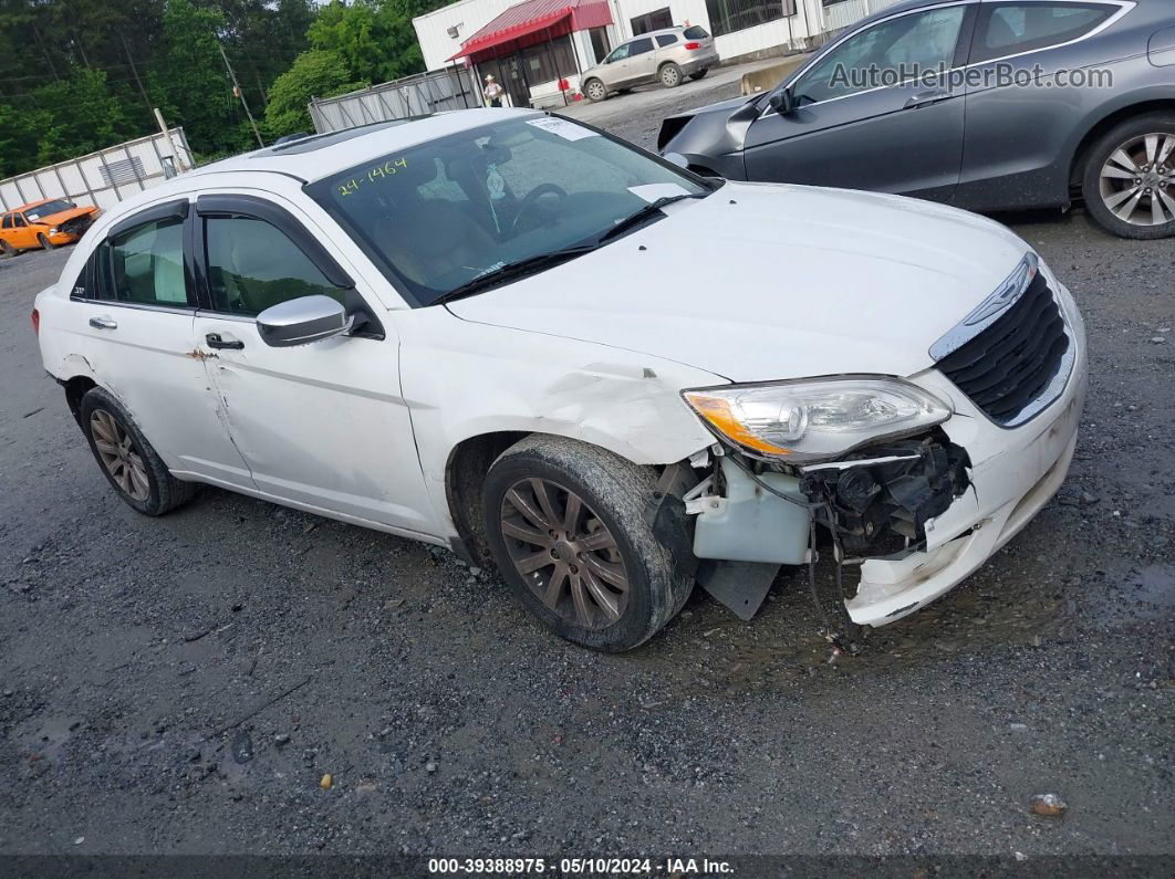 2014 Chrysler 200 Limited White vin: 1C3CCBCG9EN198553