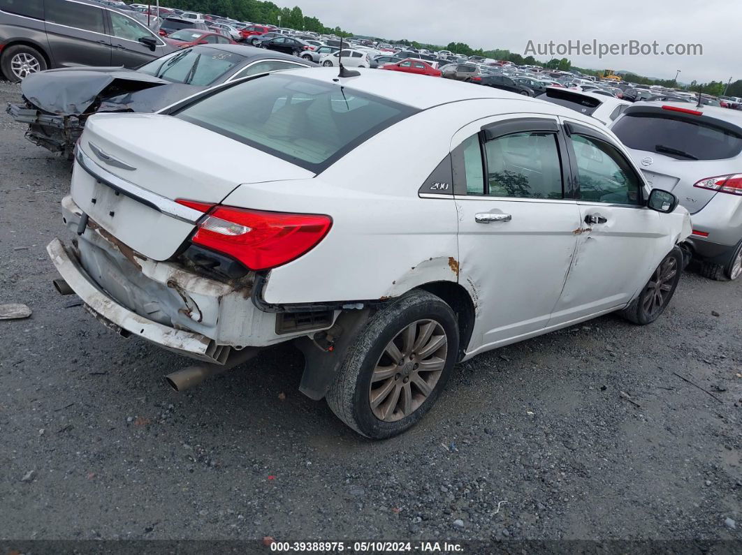 2014 Chrysler 200 Limited White vin: 1C3CCBCG9EN198553