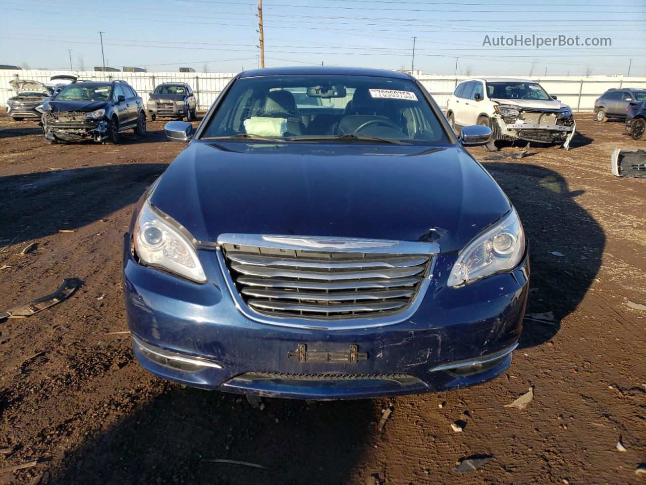 2014 Chrysler 200 Limited Синий vin: 1C3CCBCGXEN134585