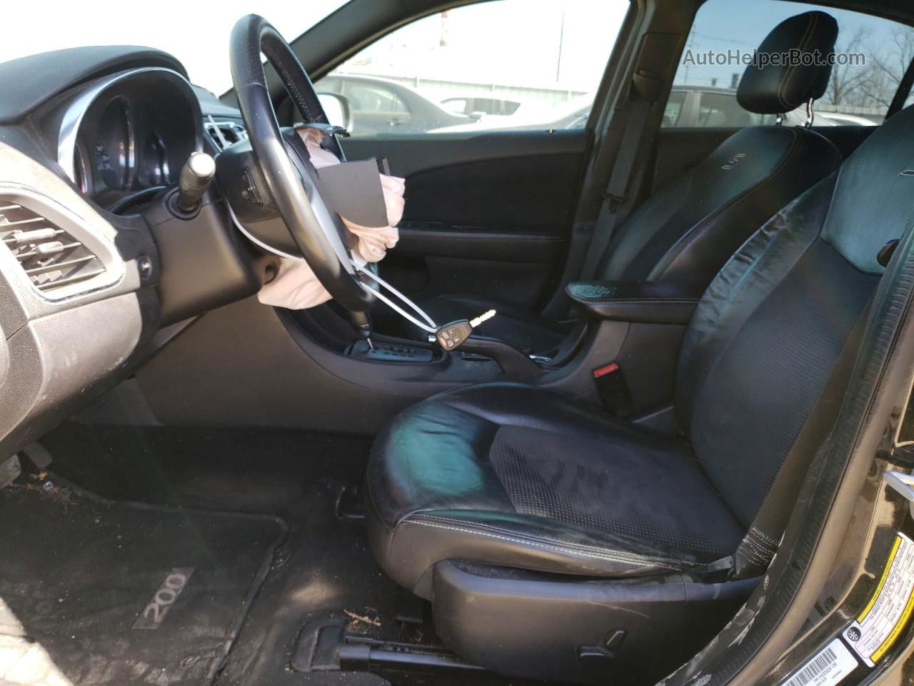 2014 Chrysler 200 Limited Black vin: 1C3CCBCGXEN150611