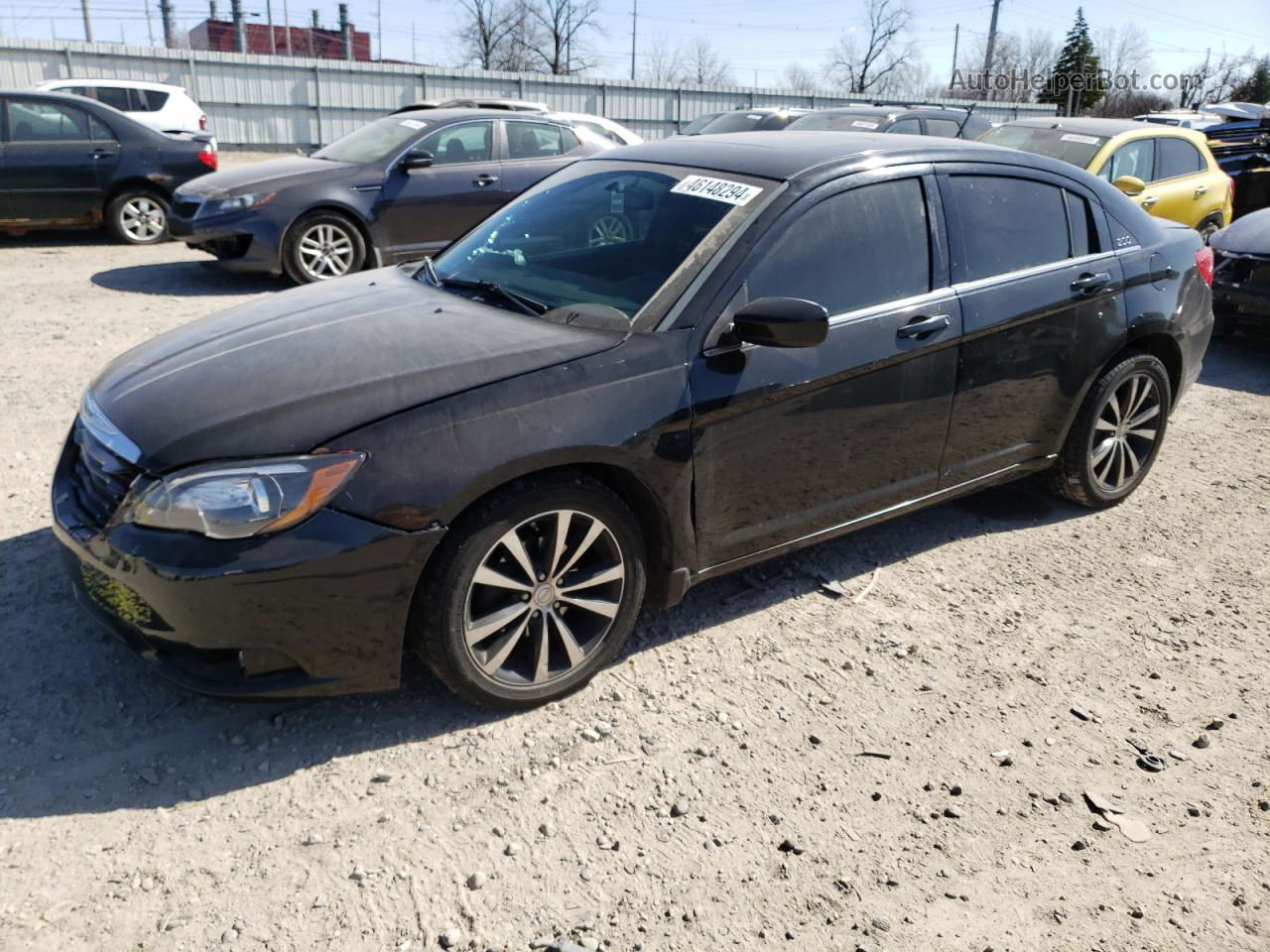 2014 Chrysler 200 Limited Black vin: 1C3CCBCGXEN150611