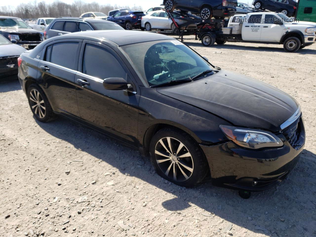2014 Chrysler 200 Limited Black vin: 1C3CCBCGXEN150611