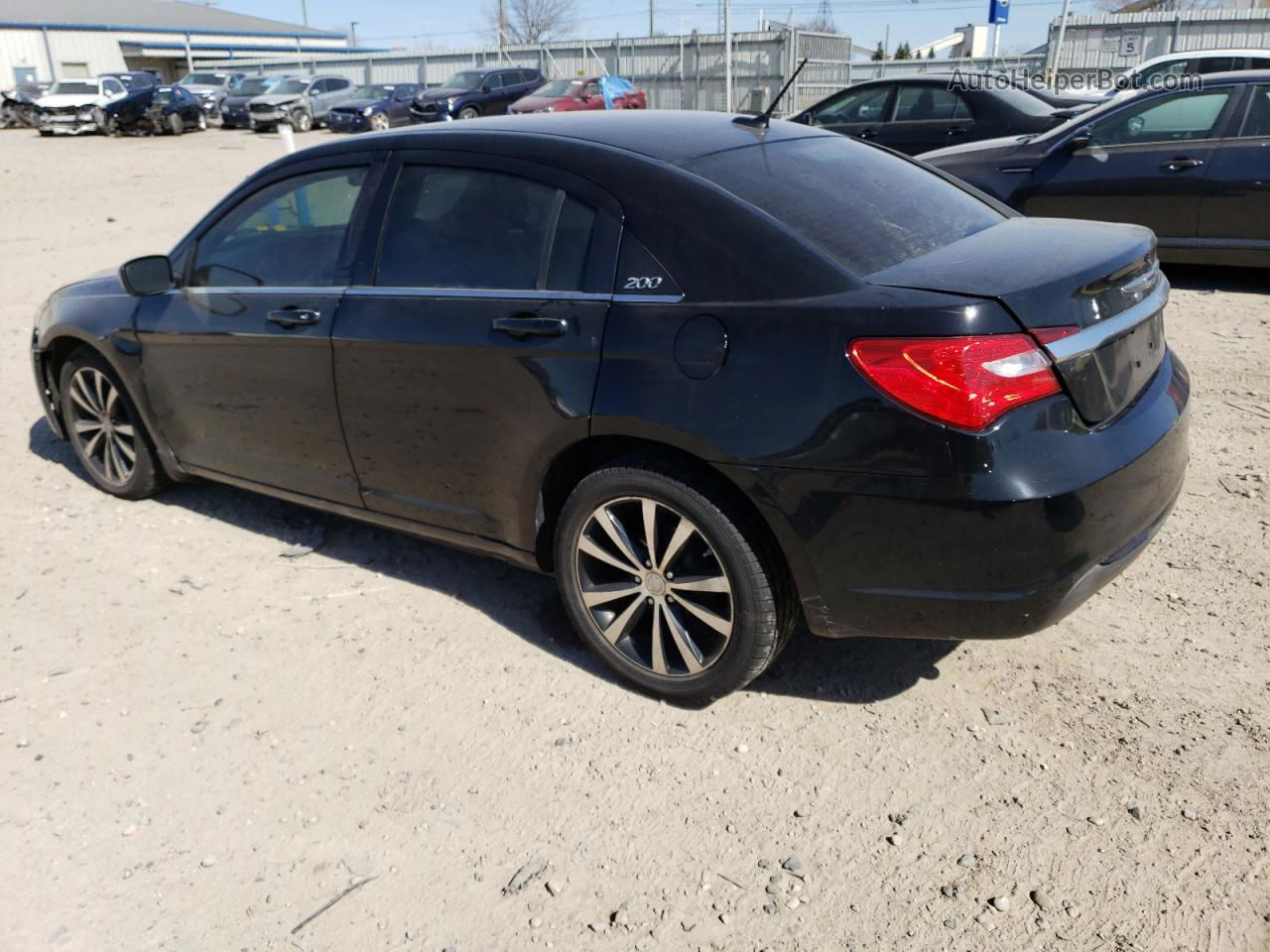 2014 Chrysler 200 Limited Black vin: 1C3CCBCGXEN150611