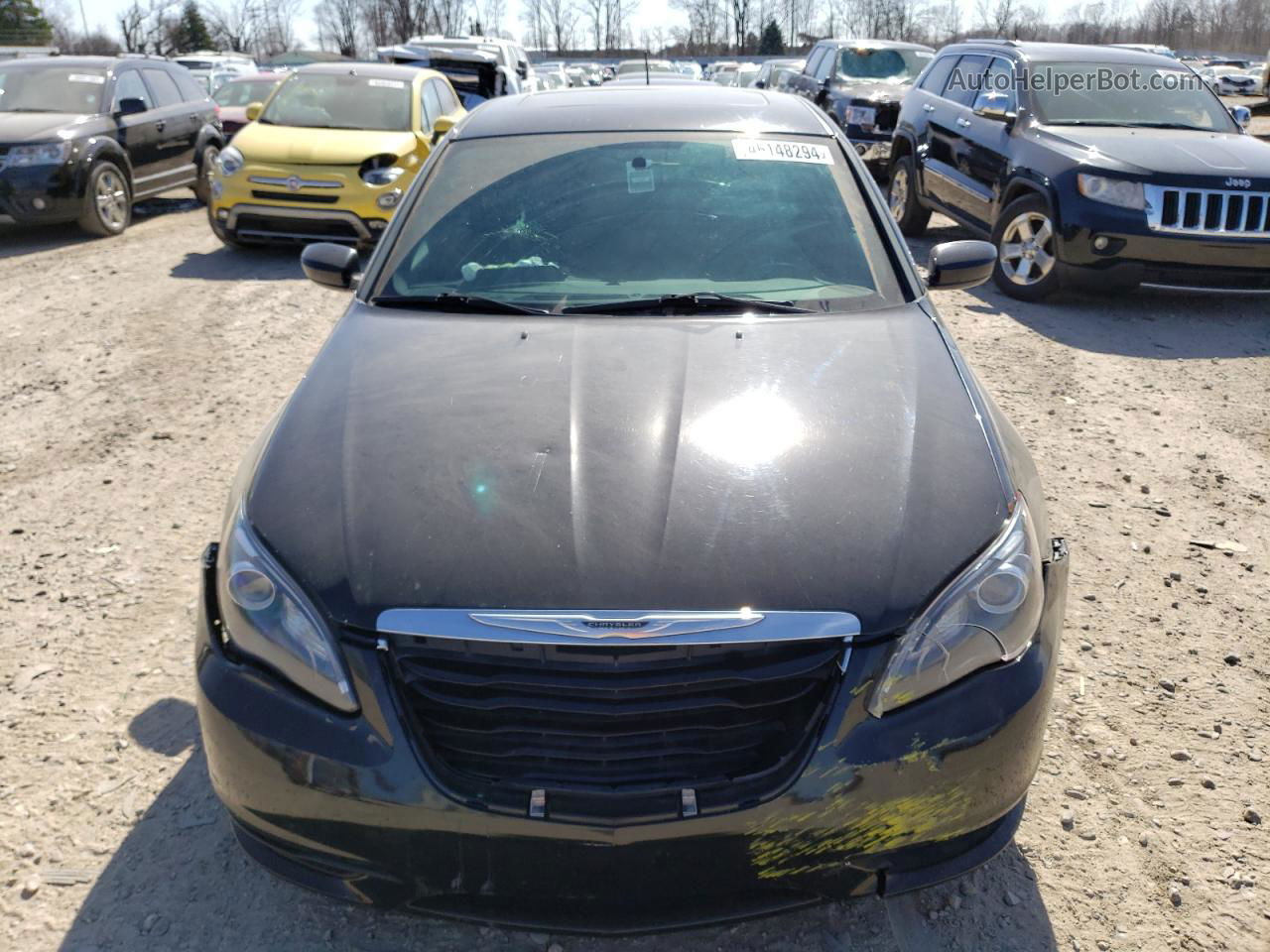 2014 Chrysler 200 Limited Black vin: 1C3CCBCGXEN150611