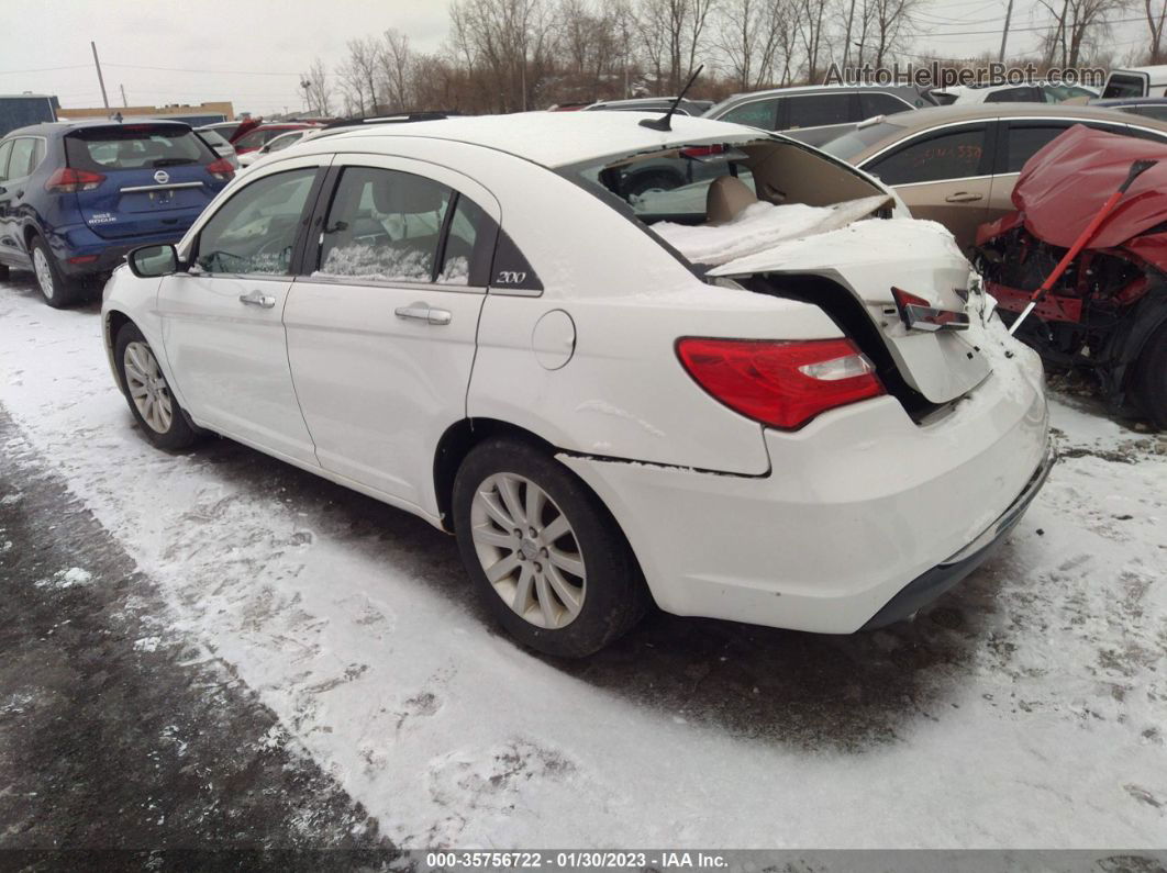 2014 Chrysler 200 Limited White vin: 1C3CCBCGXEN151628