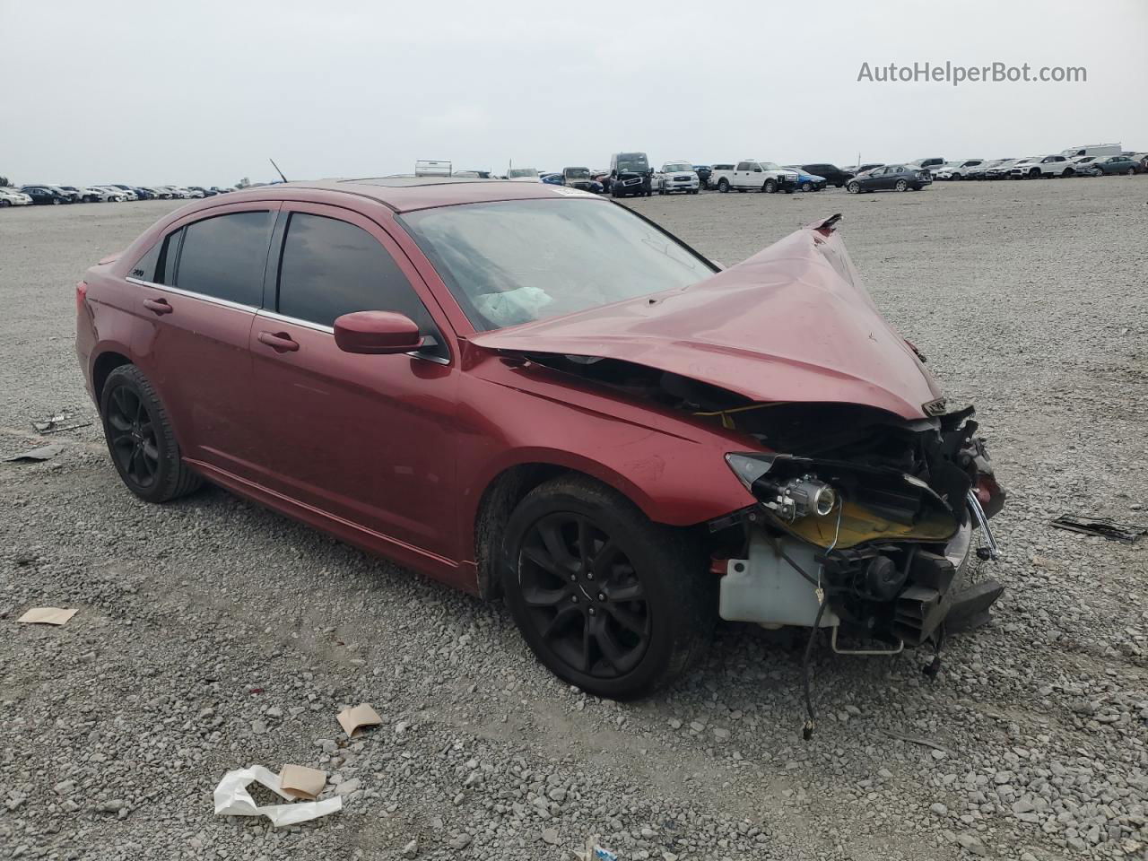 2014 Chrysler 200 Limited Maroon vin: 1C3CCBCGXEN164847