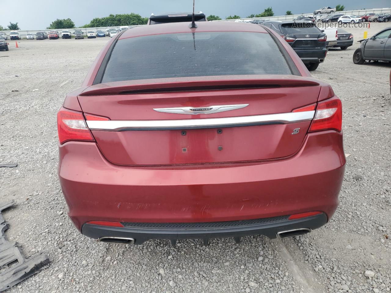 2014 Chrysler 200 Limited Maroon vin: 1C3CCBCGXEN164847