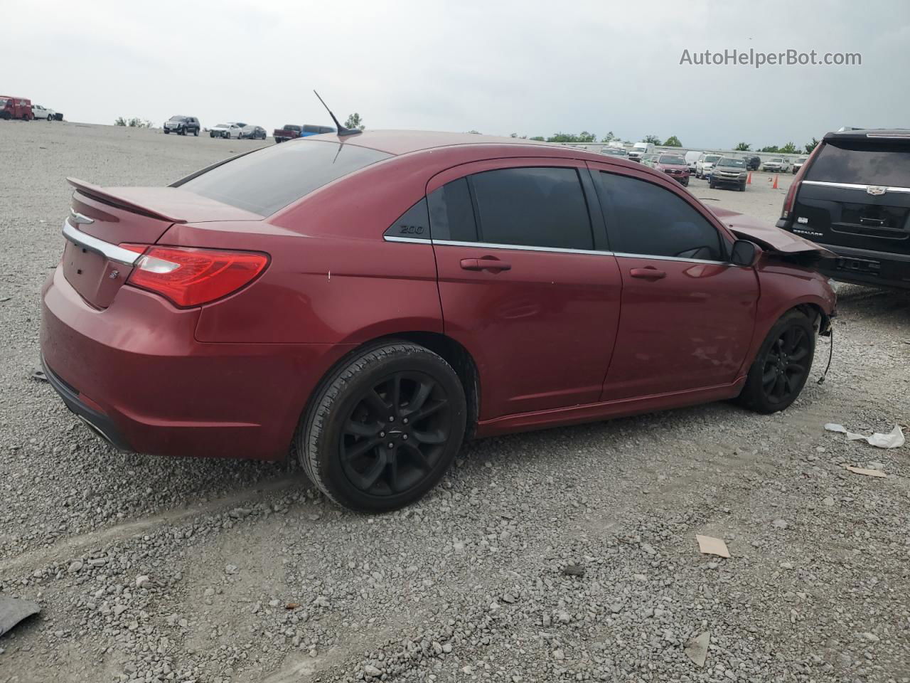 2014 Chrysler 200 Limited Maroon vin: 1C3CCBCGXEN164847