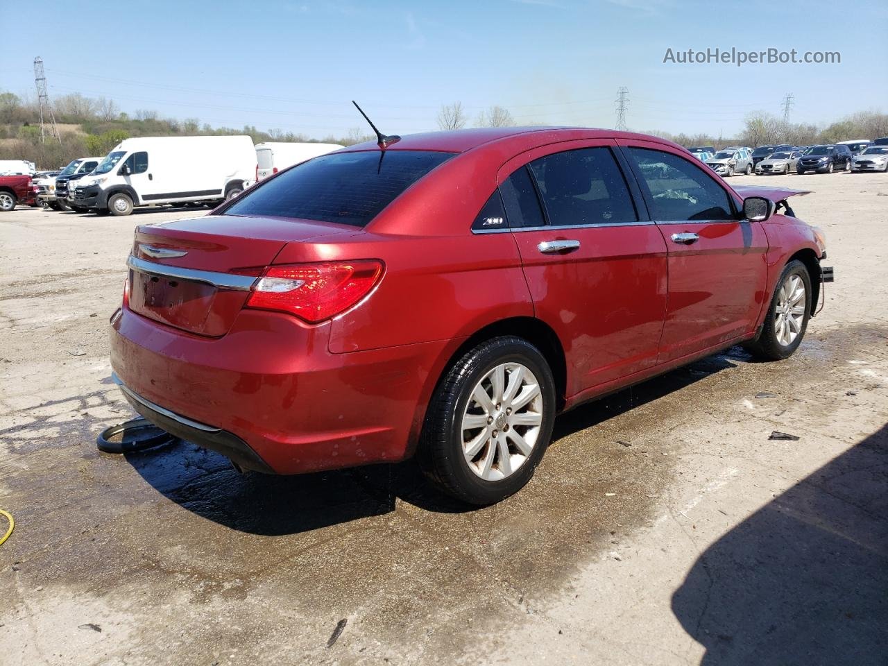 2014 Chrysler 200 Limited Red vin: 1C3CCBCGXEN198156