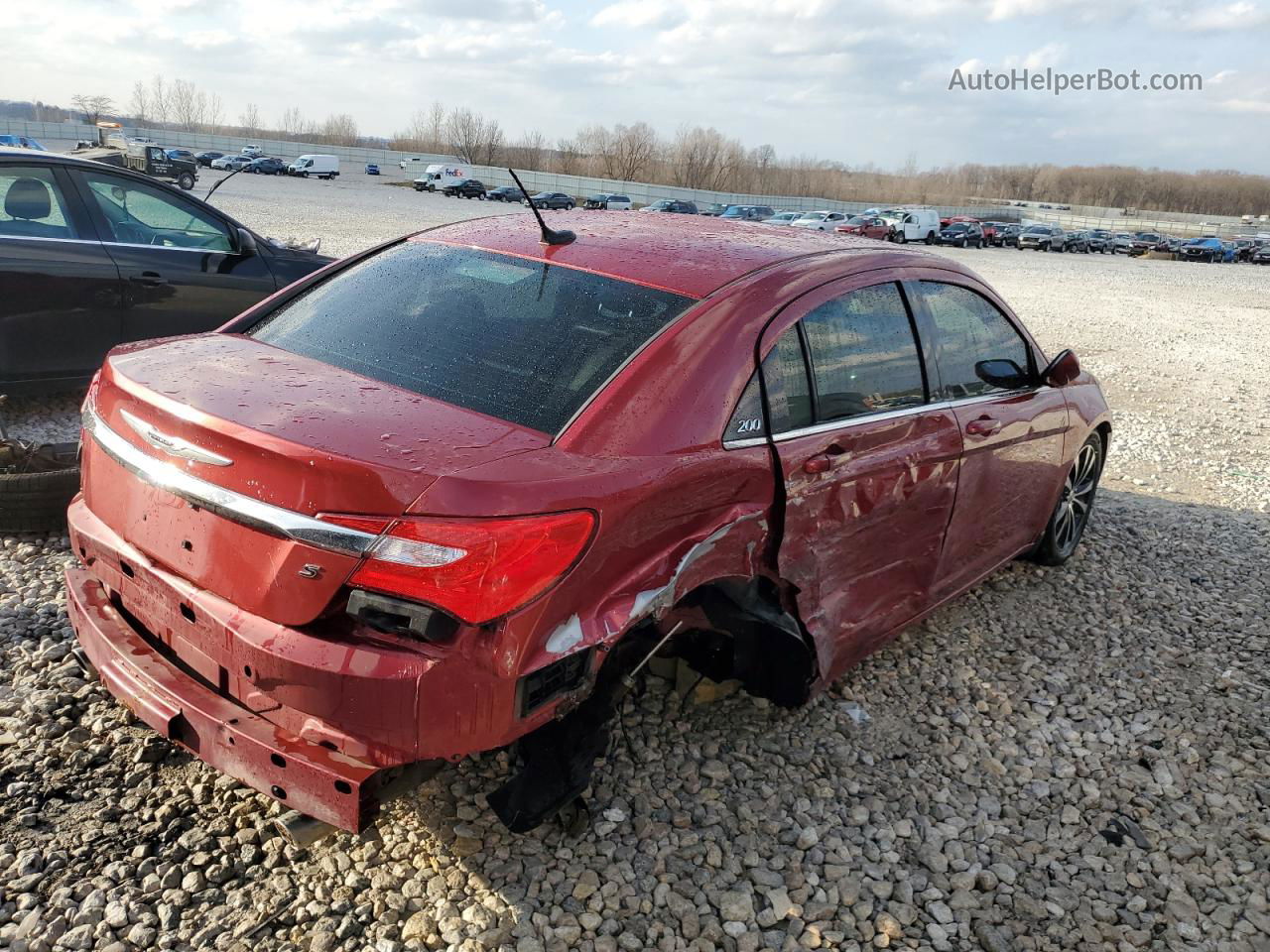 2014 Chrysler 200 Limited Burgundy vin: 1C3CCBCGXEN199243