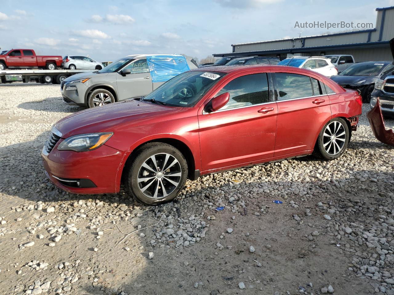 2014 Chrysler 200 Limited Burgundy vin: 1C3CCBCGXEN199243