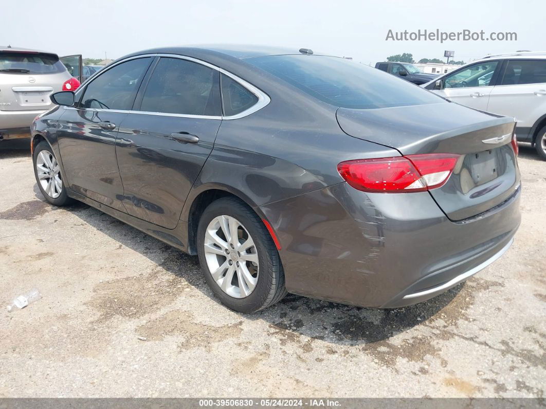 2015 Chrysler 200 Limited Gray vin: 1C3CCCAB0FN504280