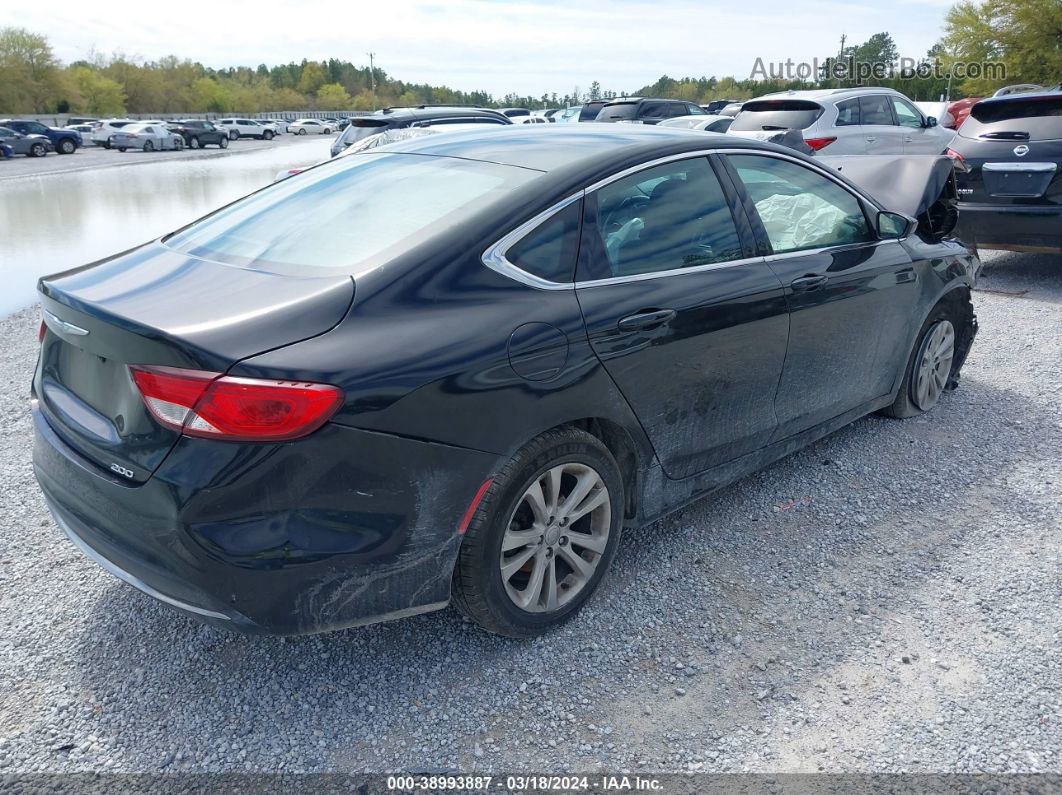 2015 Chrysler 200 Limited Black vin: 1C3CCCAB0FN536310