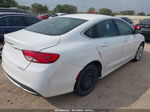 2015 Chrysler 200 Limited White vin: 1C3CCCAB0FN538980