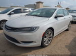 2015 Chrysler 200 Limited White vin: 1C3CCCAB0FN538980