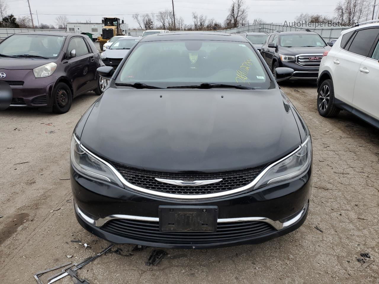 2015 Chrysler 200 Limited Black vin: 1C3CCCAB0FN553270