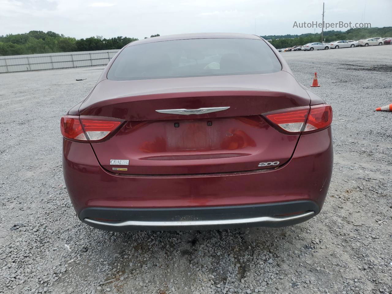 2015 Chrysler 200 Limited Red vin: 1C3CCCAB0FN572126