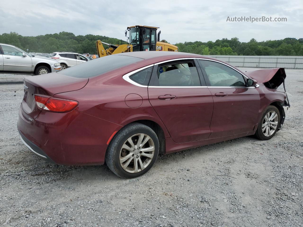 2015 Chrysler 200 Limited Red vin: 1C3CCCAB0FN572126