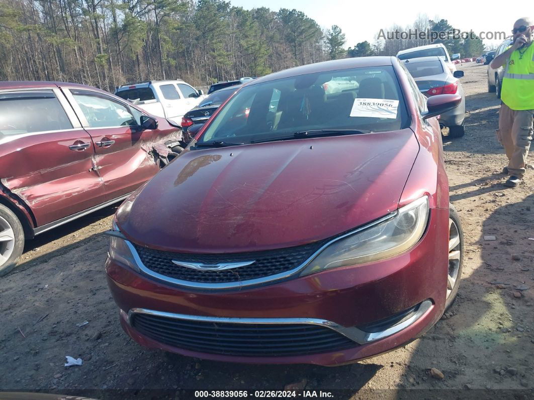 2015 Chrysler 200 Limited Red vin: 1C3CCCAB0FN577522