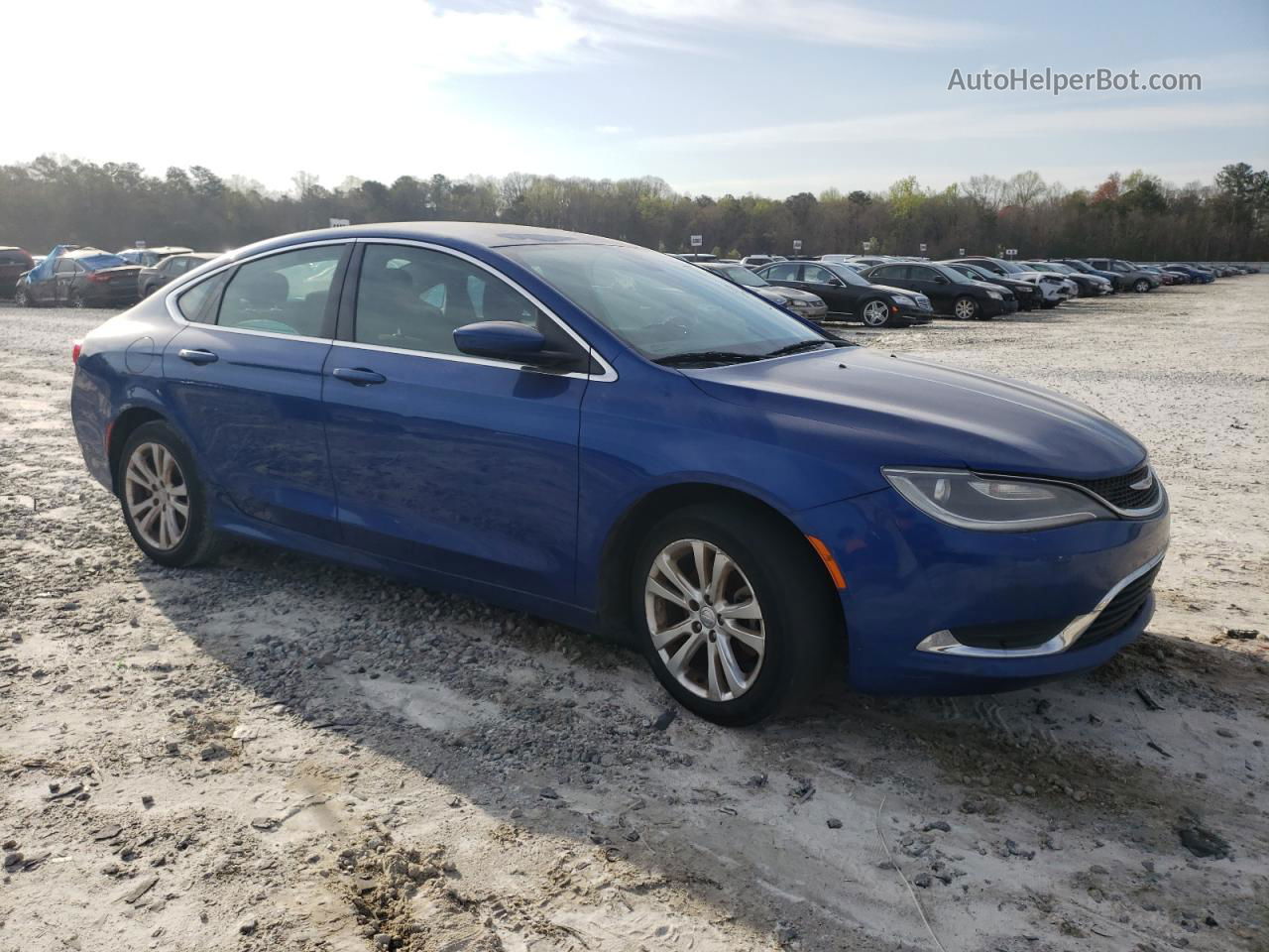 2015 Chrysler 200 Limited Blue vin: 1C3CCCAB0FN589802