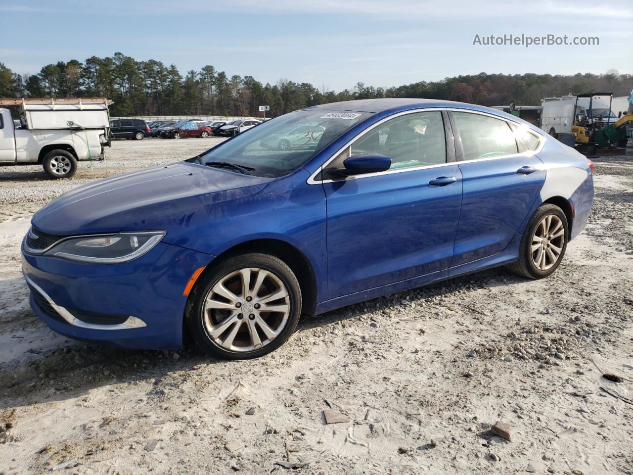 2015 Chrysler 200 Limited Blue vin: 1C3CCCAB0FN589802