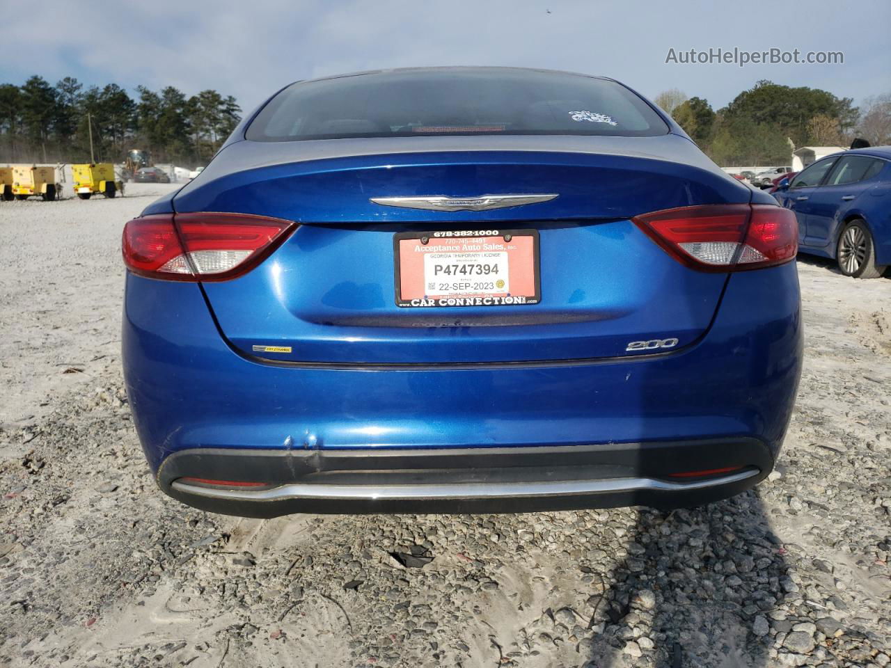 2015 Chrysler 200 Limited Blue vin: 1C3CCCAB0FN589802