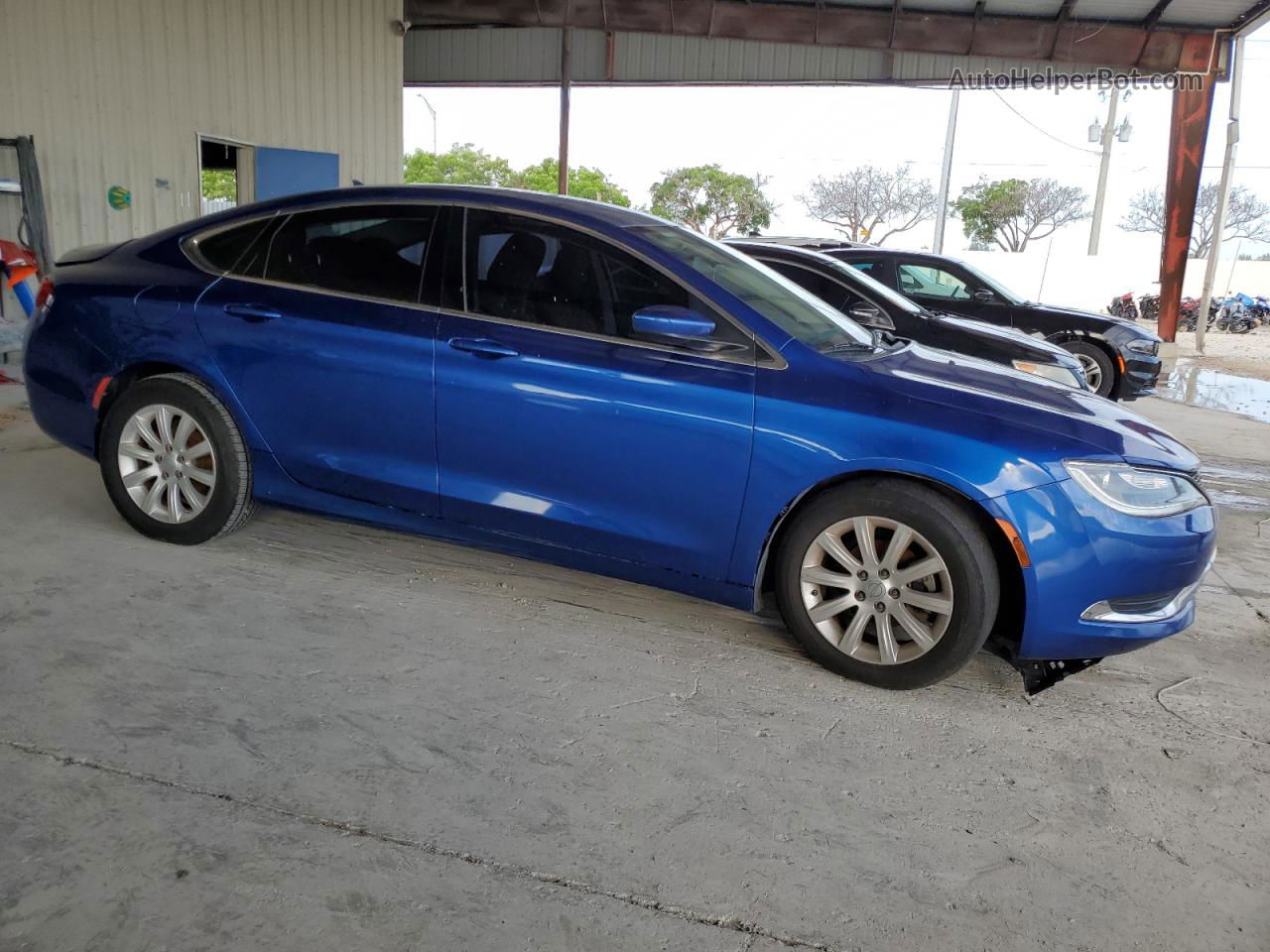 2015 Chrysler 200 Limited Blue vin: 1C3CCCAB0FN597849