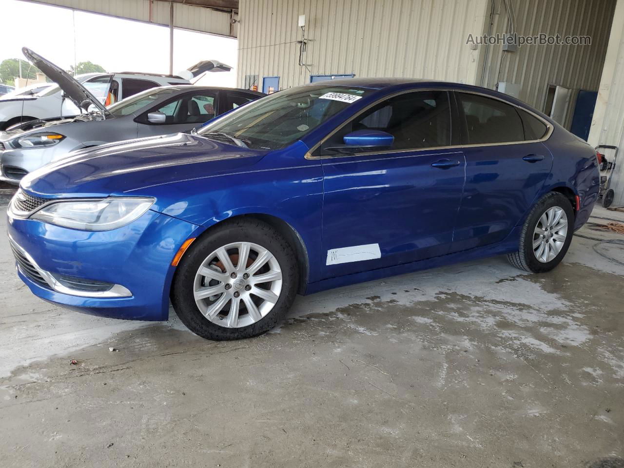 2015 Chrysler 200 Limited Blue vin: 1C3CCCAB0FN597849