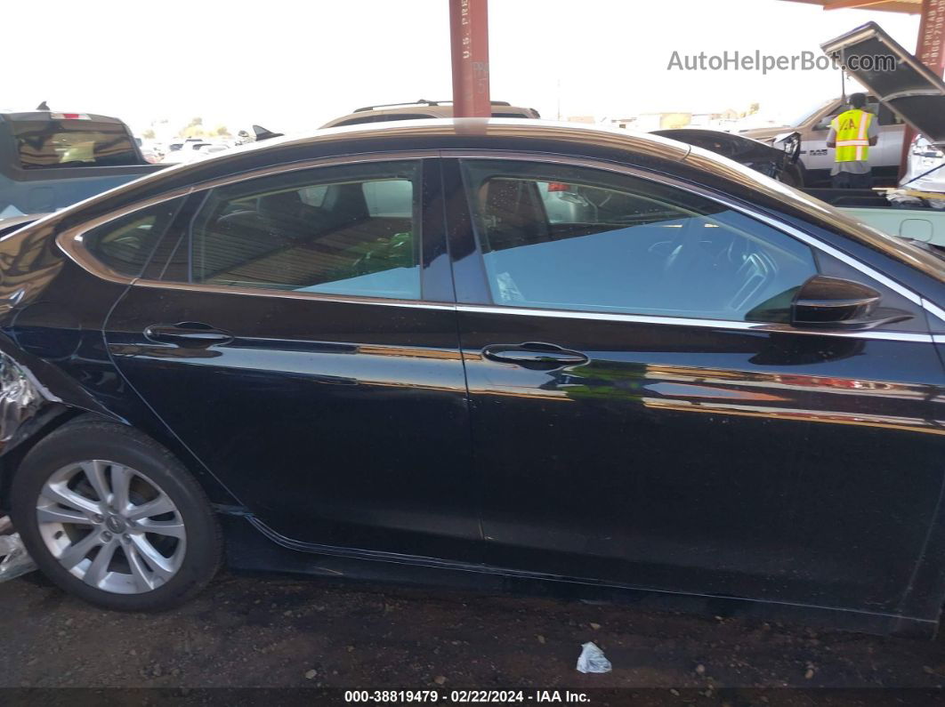 2015 Chrysler 200 Limited Black vin: 1C3CCCAB0FN609448