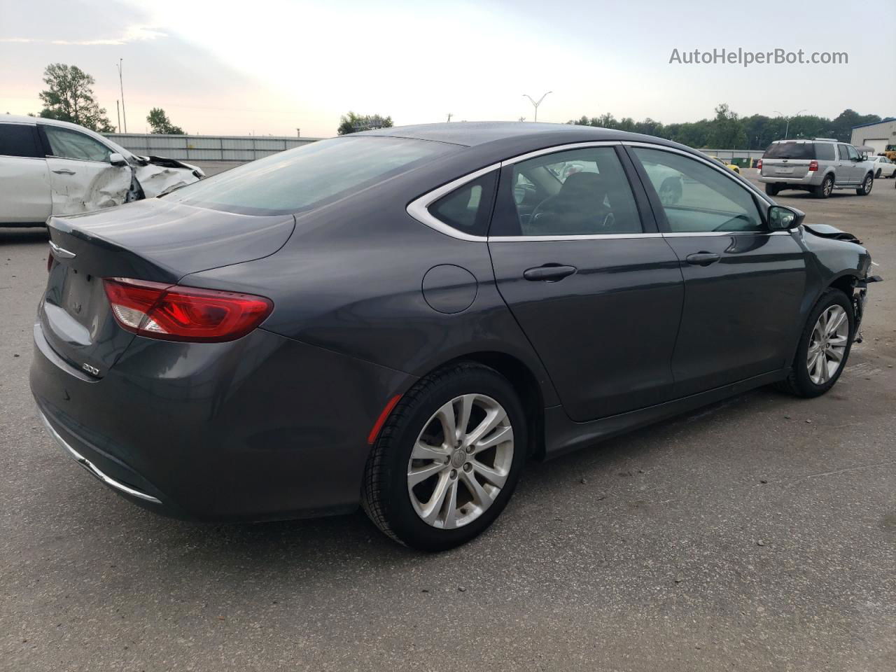 2015 Chrysler 200 Limited Charcoal vin: 1C3CCCAB0FN621129