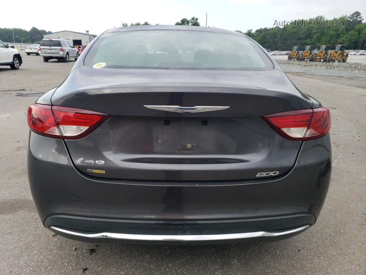 2015 Chrysler 200 Limited Charcoal vin: 1C3CCCAB0FN621129