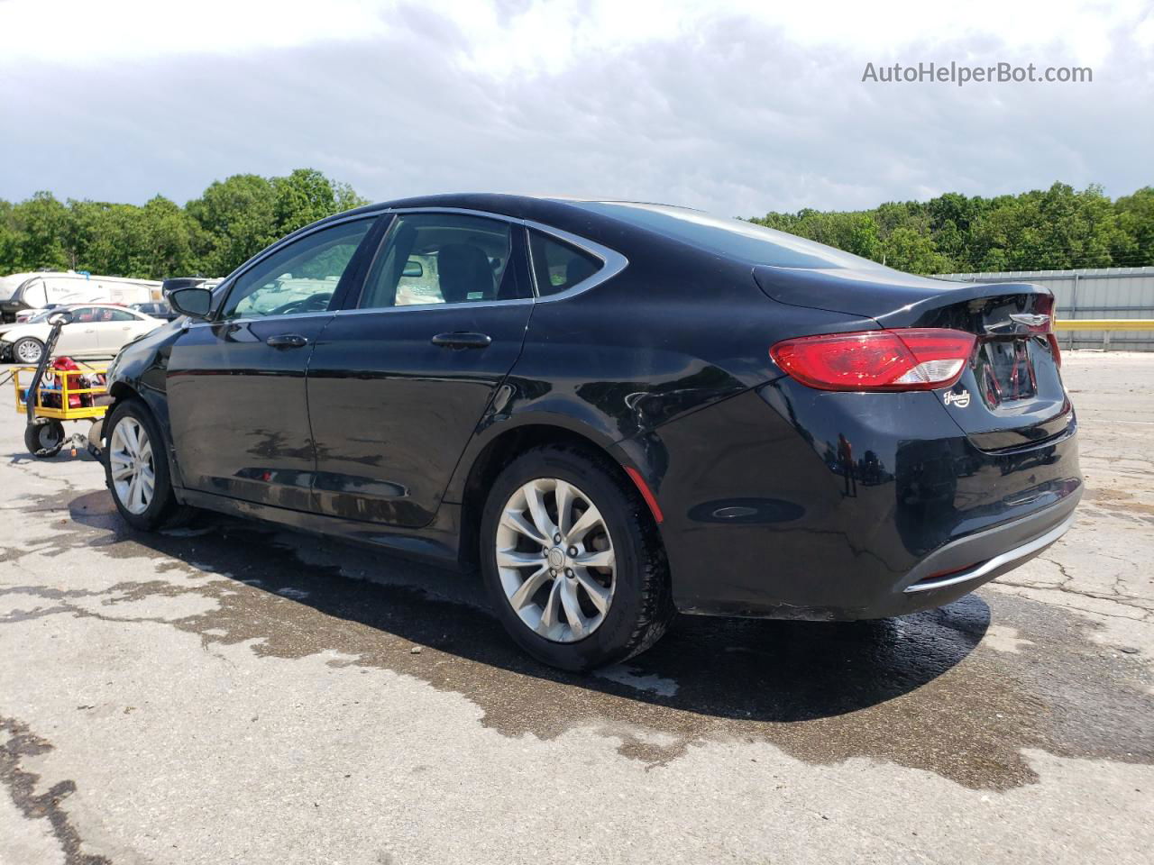 2015 Chrysler 200 Limited Black vin: 1C3CCCAB0FN631479