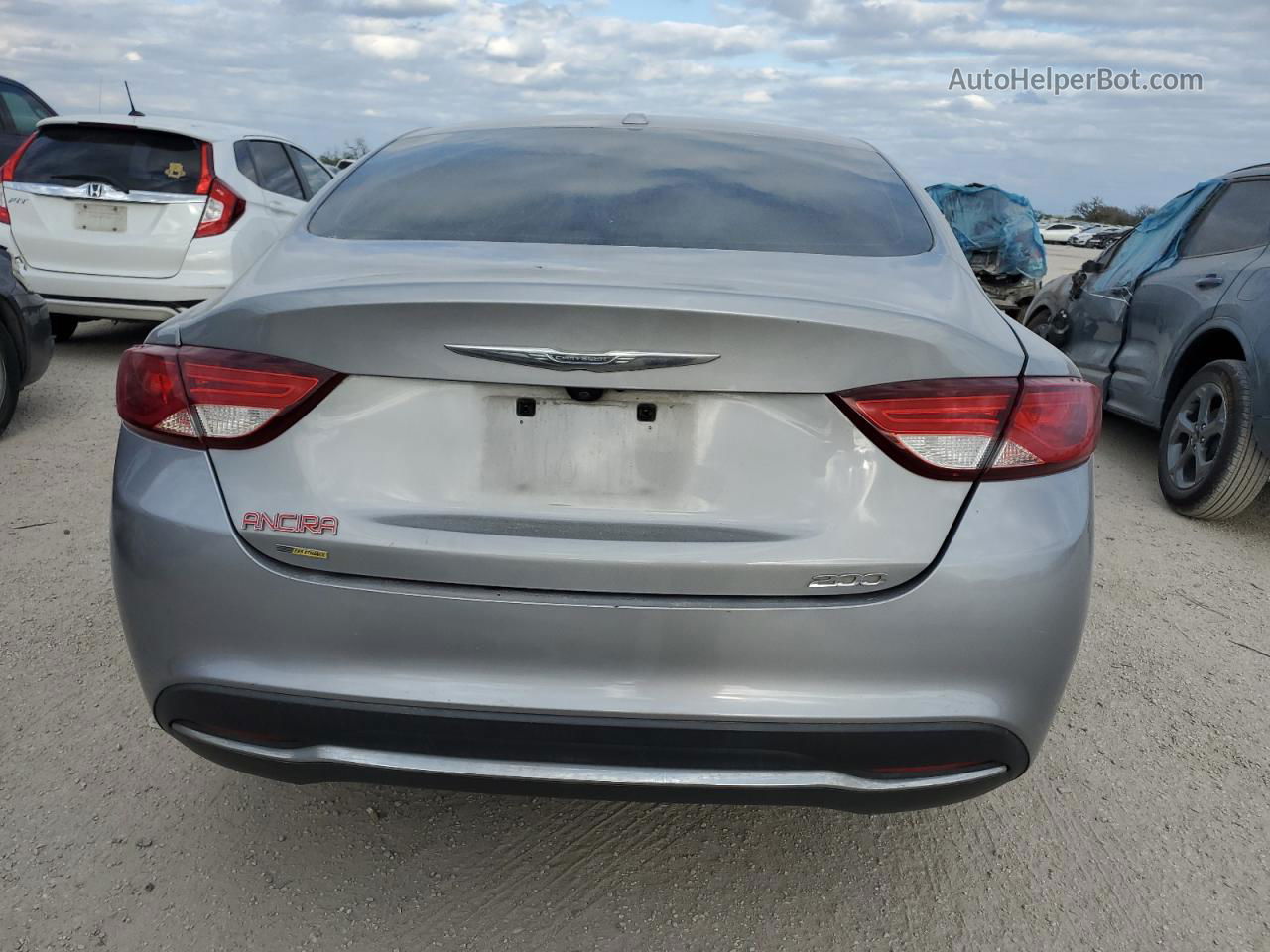 2015 Chrysler 200 Limited Серый vin: 1C3CCCAB0FN649612