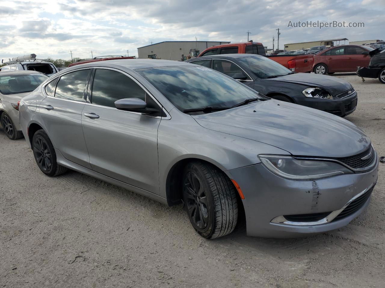 2015 Chrysler 200 Limited Gray vin: 1C3CCCAB0FN649612