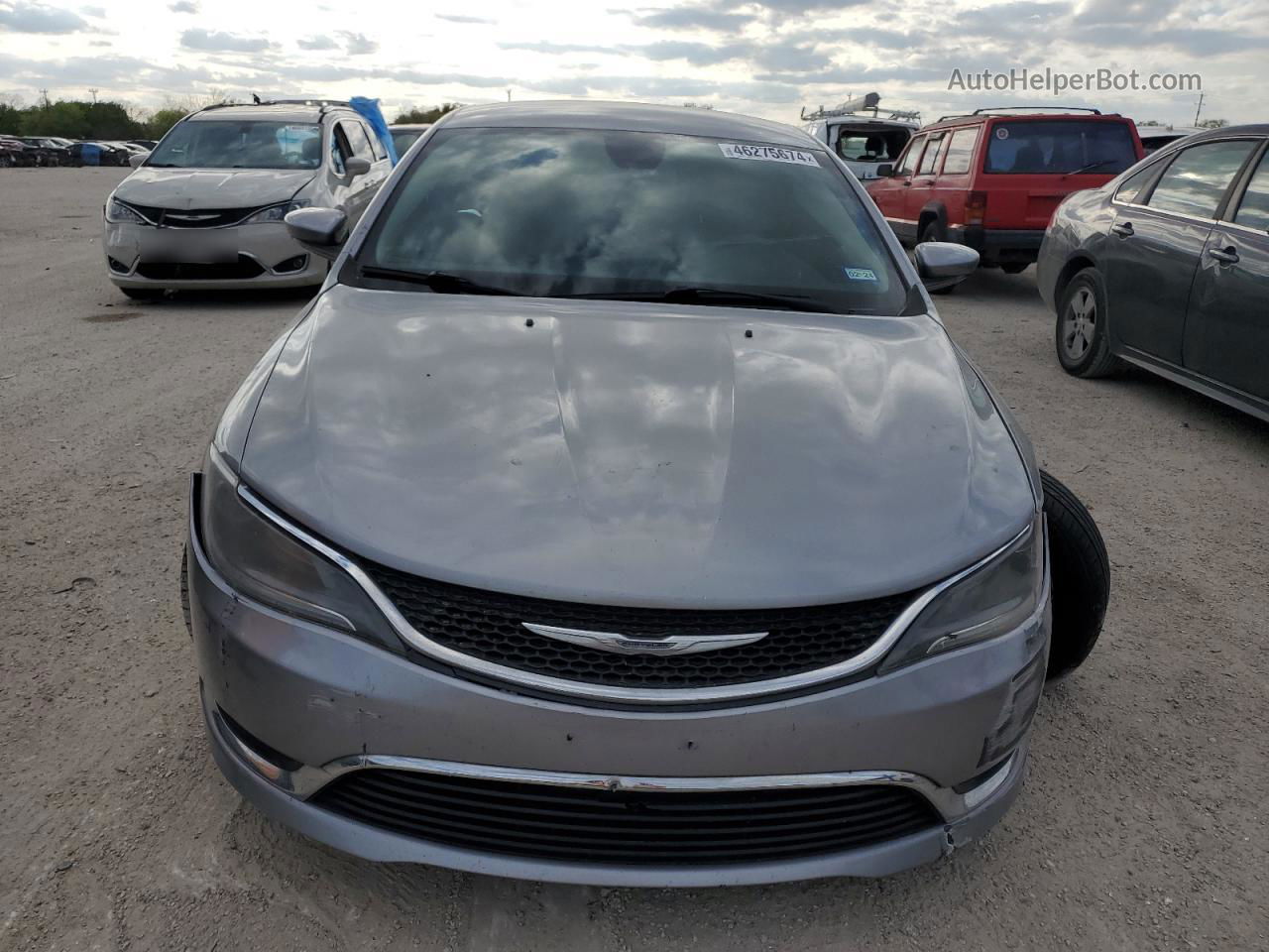 2015 Chrysler 200 Limited Gray vin: 1C3CCCAB0FN649612