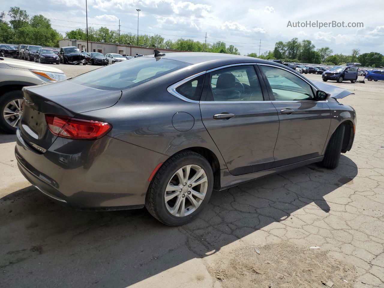 2015 Chrysler 200 Limited Gray vin: 1C3CCCAB0FN663381