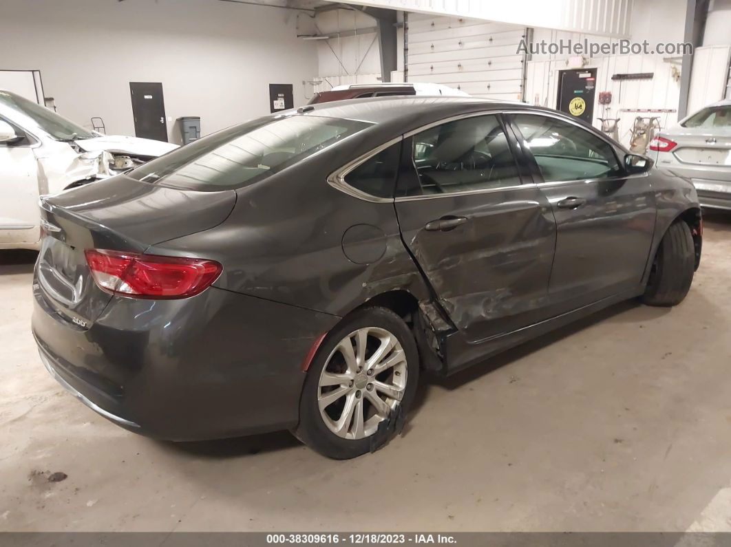 2015 Chrysler 200 Limited Silver vin: 1C3CCCAB0FN663641