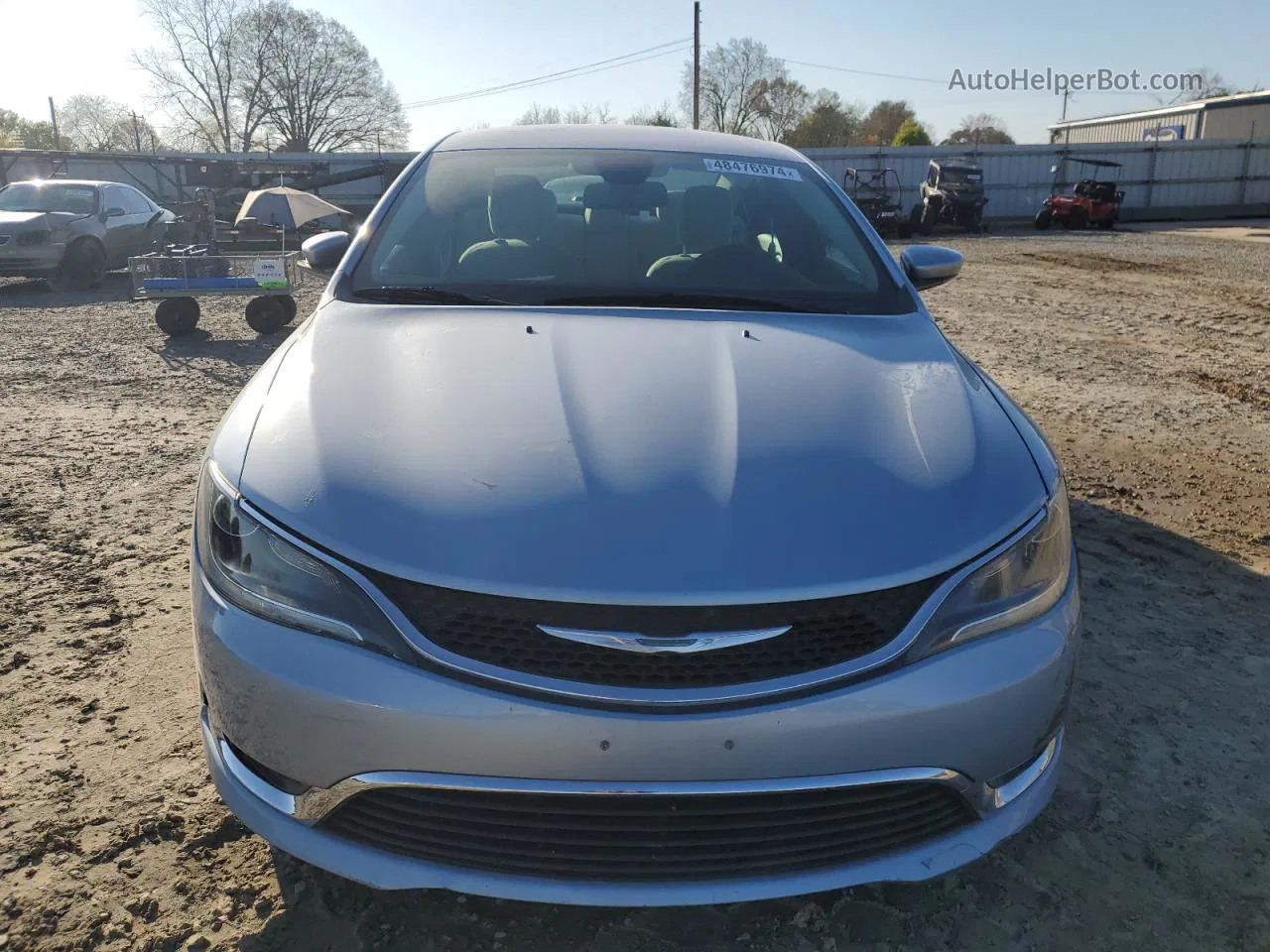 2015 Chrysler 200 Limited Синий vin: 1C3CCCAB0FN667303