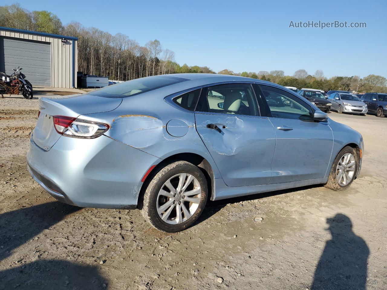 2015 Chrysler 200 Limited Синий vin: 1C3CCCAB0FN667303