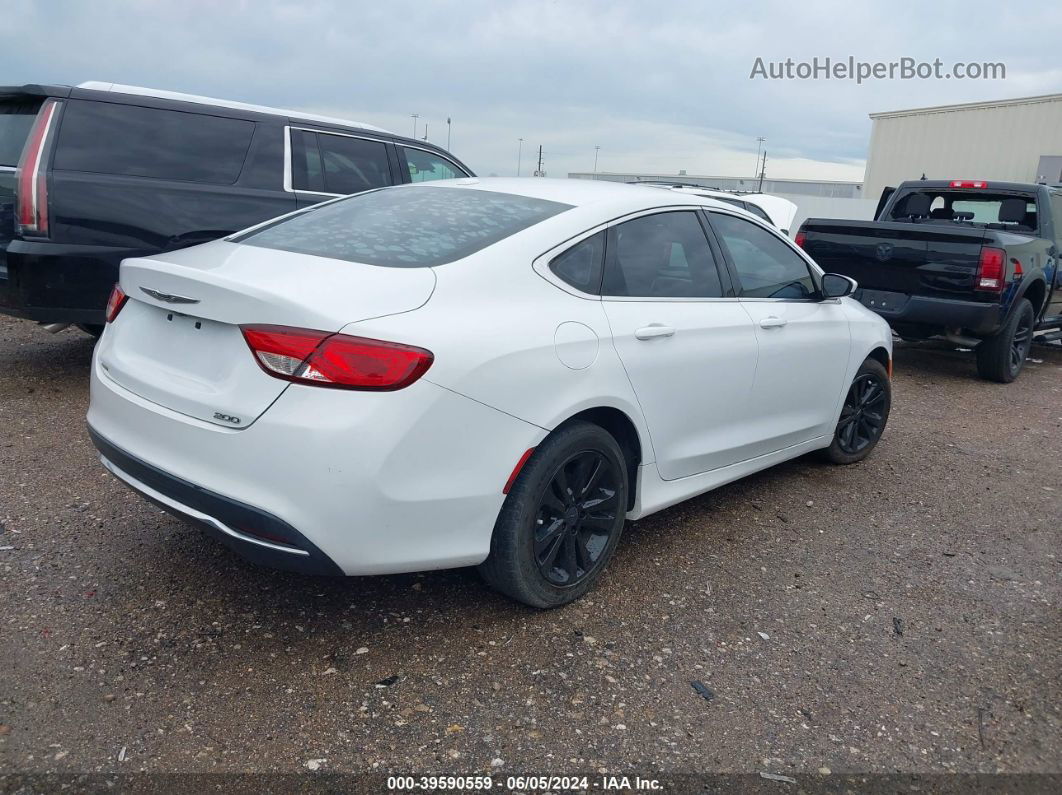 2015 Chrysler 200 Limited White vin: 1C3CCCAB0FN688121