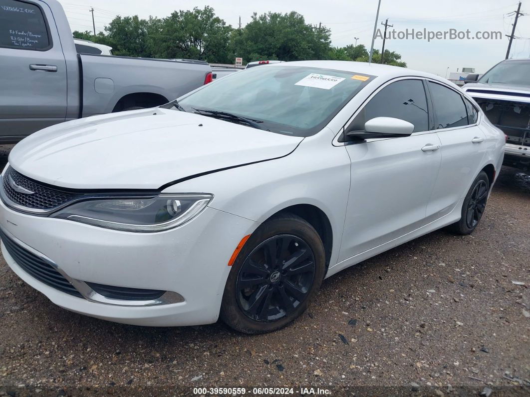 2015 Chrysler 200 Limited White vin: 1C3CCCAB0FN688121