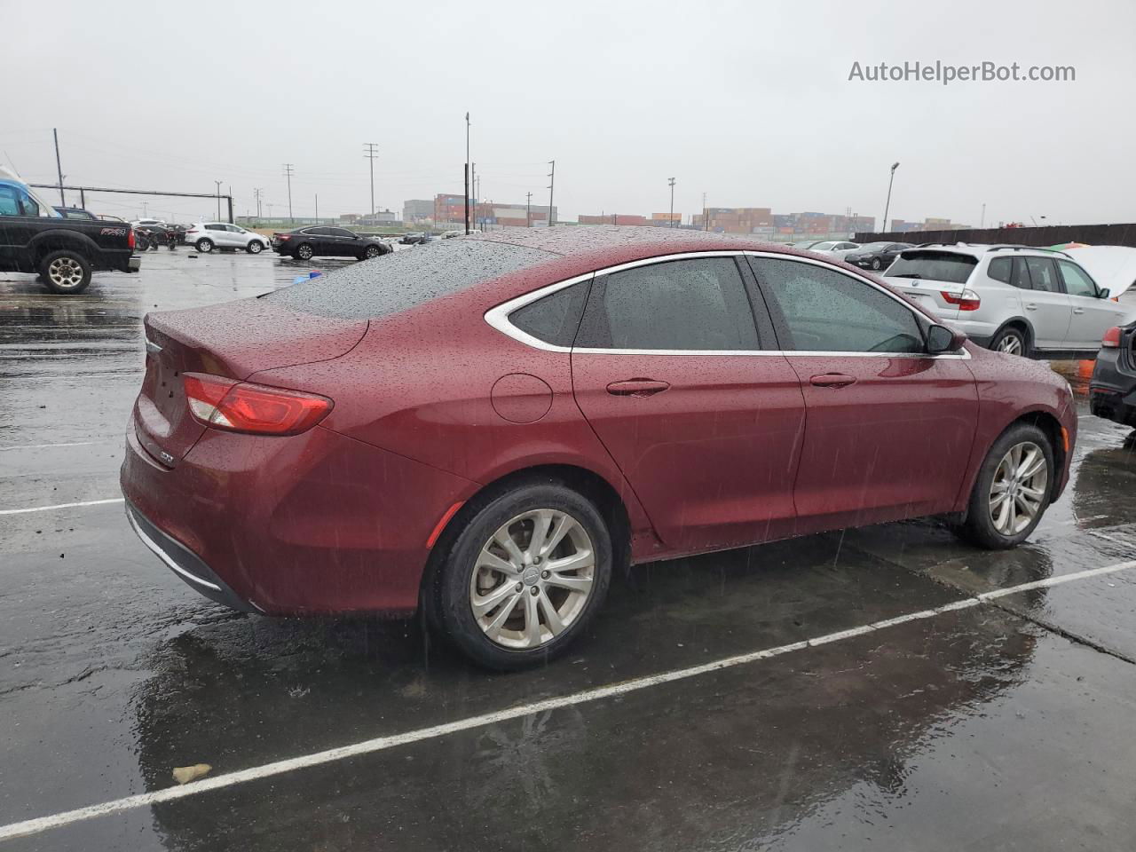 2015 Chrysler 200 Limited Burgundy vin: 1C3CCCAB0FN703913